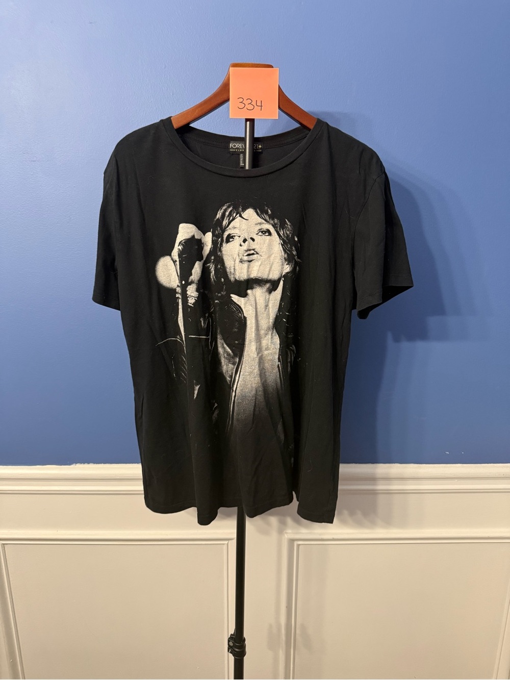 Forever 21 Black Graphic Band Tee - Womens Short Sleeve
